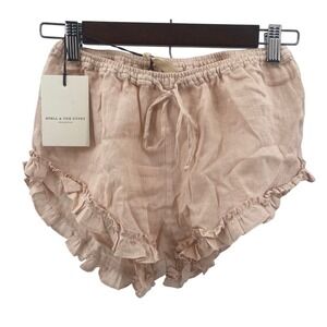 Spell and‎ the Gypsy Collective Shorts Women's XXS Pink Sunday Linen Ruffle